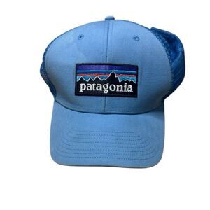 Patagonia P6 Snap Back Logo Trucker Hat Abundantly Blue Unisex